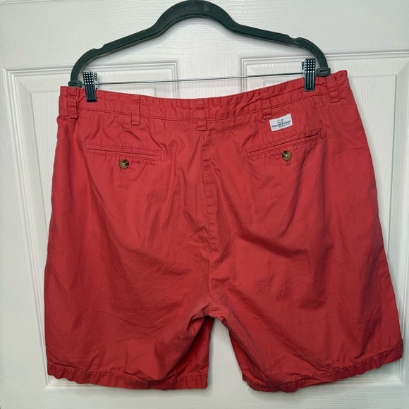 Vineyard Vines Club Khaki Chino Short Men’s Size 38 Salmon Pink GUC - Picture 3 of 6